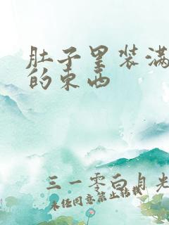 肚子里装满了他的东西