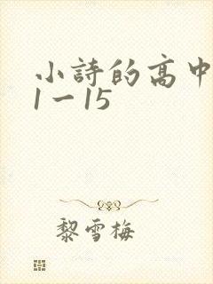 小诗的高中日记1一15