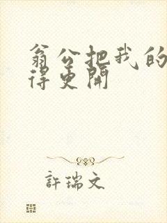 翁公把我的腿分得更开