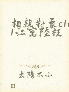 相亲对象c1v1江寓陆枝