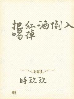 把红酒倒入b里喝掉