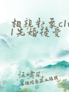 相亲对象c1v1先婚后爱