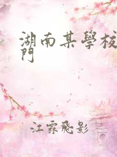 湖南某学校秋千门