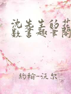 沈先生的花式调数书趣笔阁