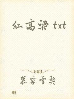 红高粱 txt