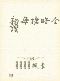 韵母攻略全文阅读