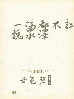 一滴都不许漏 魏承泽