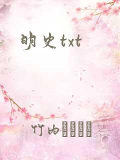 明史txt