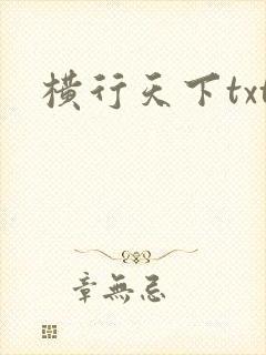 横行天下txt