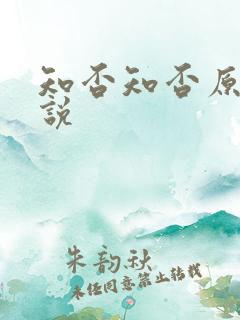 知否知否原著小说