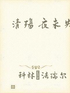 清殇 夜未央