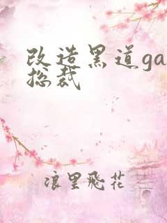 改造黑道gay总裁