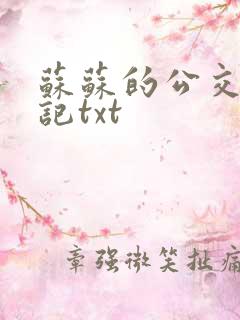 苏苏的公交车日记txt