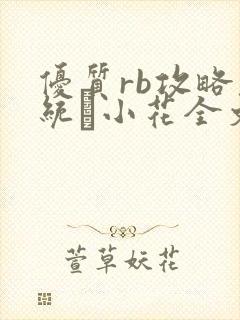 优质rb攻略系统寀小花全文免费阅读