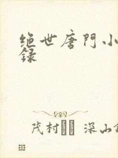 绝世唐门小说目录