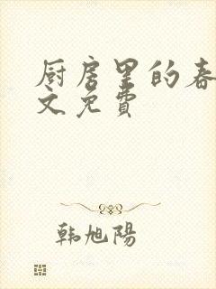 厨房里的春天全文免费