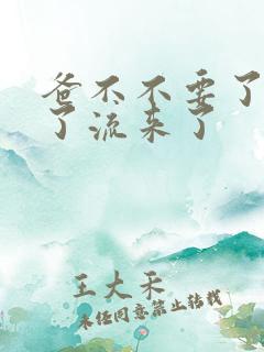 爸不不要了太满了流来了