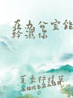 在办公室能不能干湿你