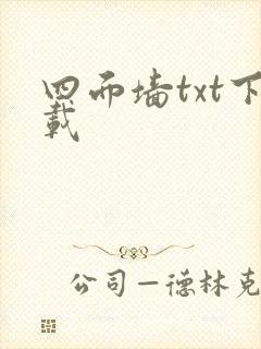 四面墙txt下载