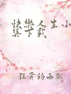 快乐人生小说全集下载