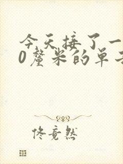 今天接了一个30厘米的单子