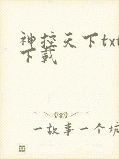 神控天下txt下载