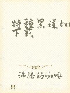 特种黑道txt下载