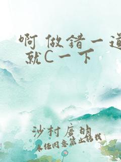 啊 做错一道题 就C一下