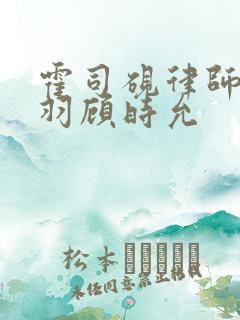 霍司砚律师温知羽顾时允