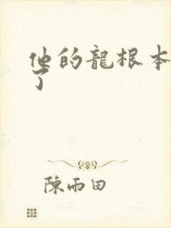 他的龙根本太大了