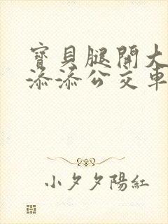 宝贝腿开大点我添添公交车