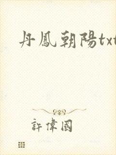 丹凤朝阳txt