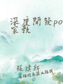 深度开发pop家教