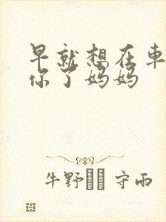 早就想在车里要你了妈妈