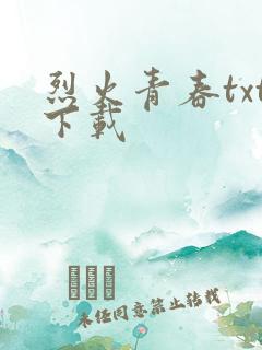 烈火青春txt下载