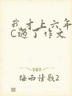 我才上六年级就C过了作文