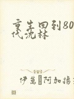 重生回到80年代沈林