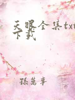 天眼全集txt下载