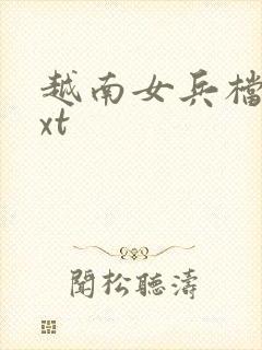 越南女兵档案txt