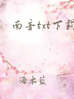 南音txt下载