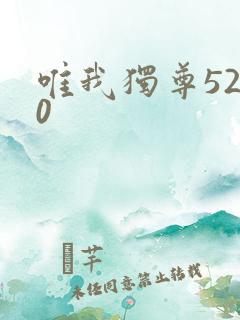 唯我独尊5200