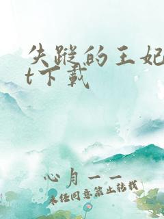 失踪的王妃txt下载