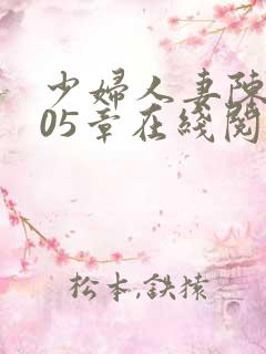 少妇人妻陈艳105章在线阅读