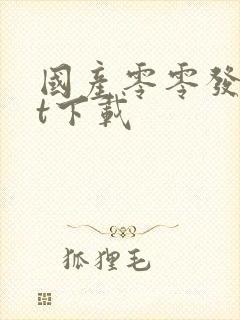 国产零零发txt下载