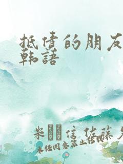 抵债的朋友麦子韩语