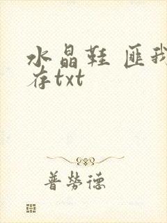 水晶鞋 匪我思存txt