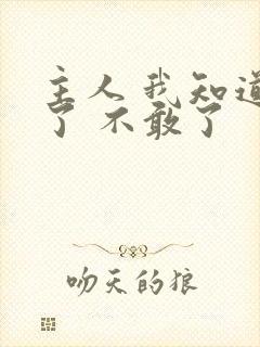 主人 我知道错了 不敢了