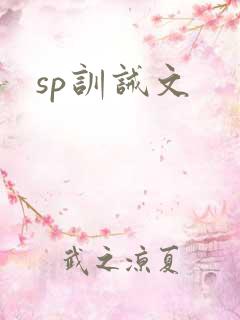 sp训诫文