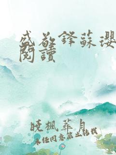 盛敬锋苏璎免费阅读