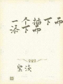 一个插下面一个添下面